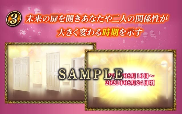 3未来の扉を開きあなたや二人の関係性が大きく変わる時期を示す