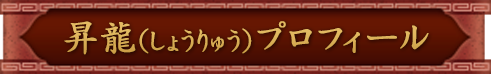昇龍(しょうりゅう)プロフィール