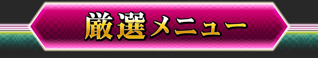 厳選メニュー