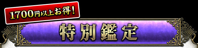 1700円以上お得！特別鑑定