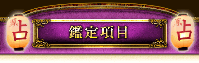 鑑定項目