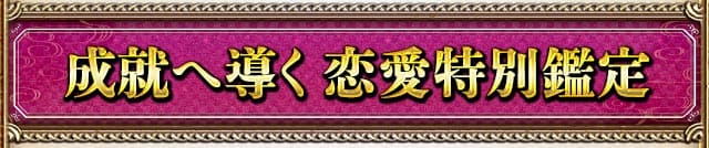 成就へ導く恋愛特別鑑定