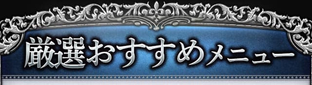 厳選おすすめメニュー