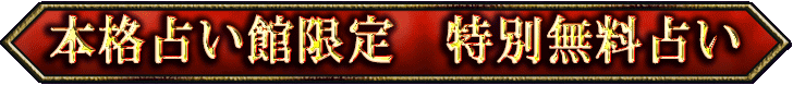 本格占い館限定　特別無料占い