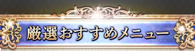 厳選おすすめメニュー