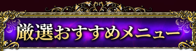 厳選おすすめメニュー